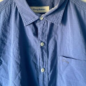 Tommy Bahama Men's Casual Blue Button Down Shirt